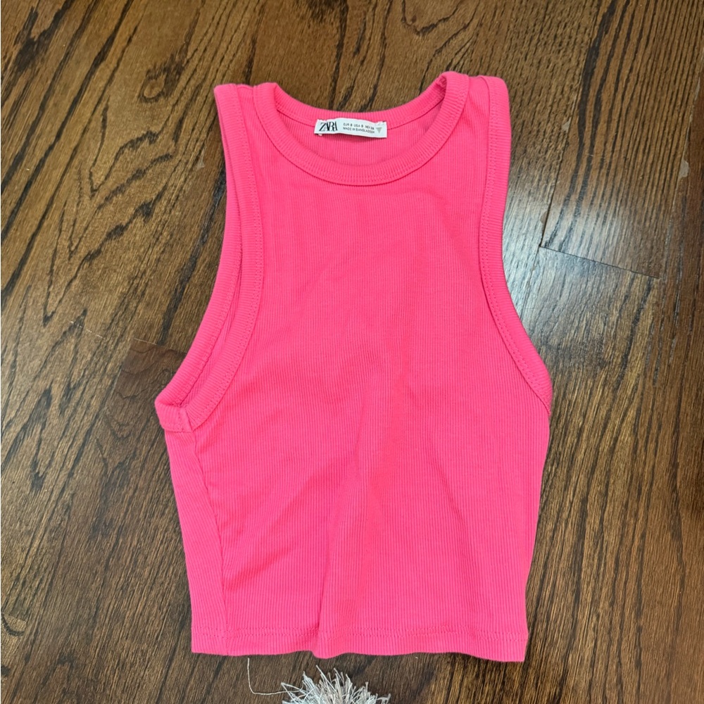 Zara Pink cropped tank